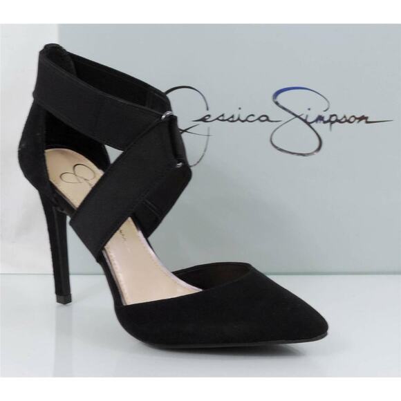 Jessica Simpson Venita Crisscross Dress Pumps Heels Black Size 10 - Picture 1 of 7
